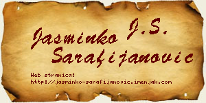 Jasminko Sarafijanović vizit kartica